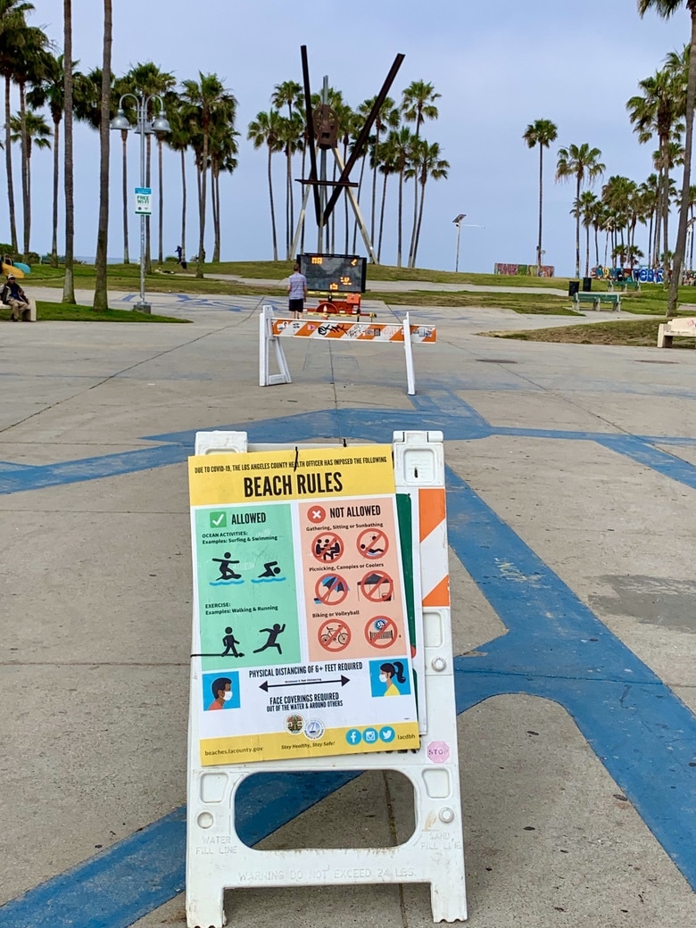 Beaches Closed in California Corona