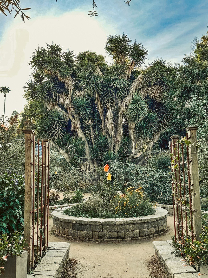 Entrance to the troll playhouse at South Coast Botantical Garden