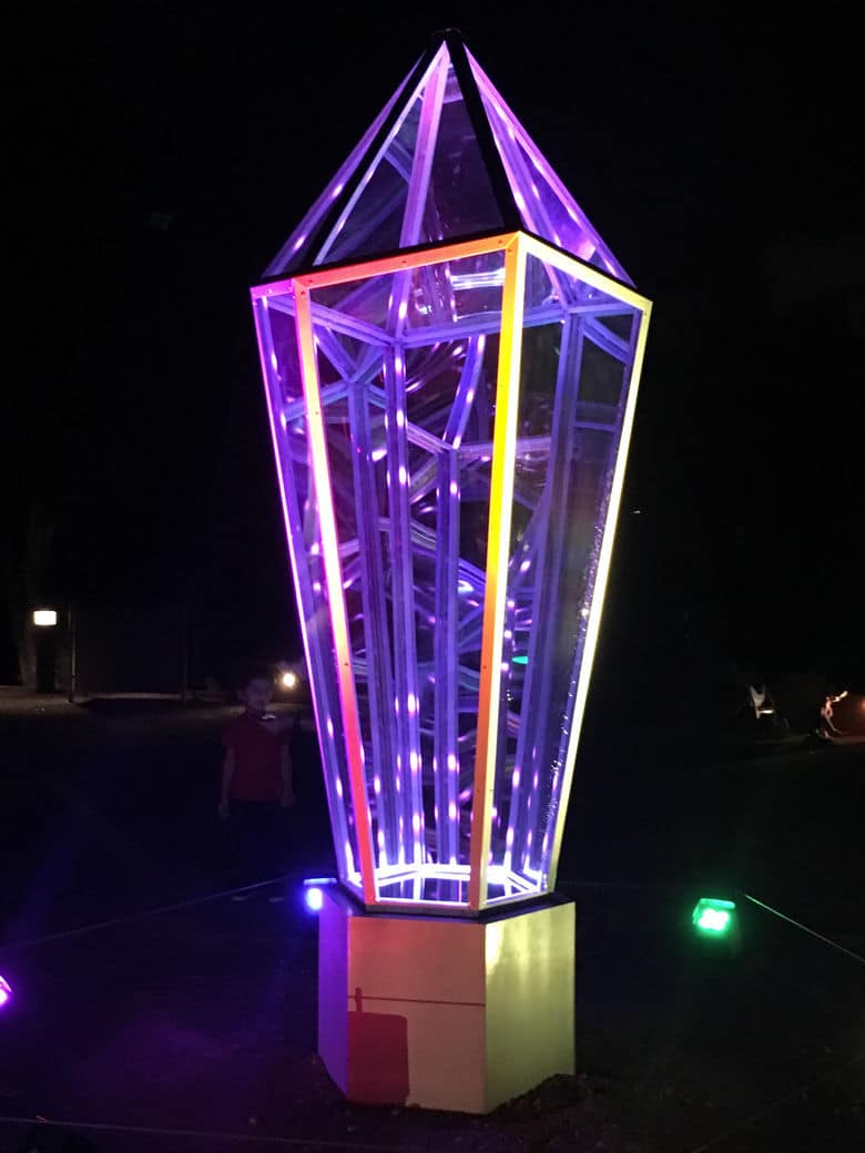 Electric Desert light installation at the Desert Botanical Garden